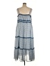 Torrid 100% Polyester Checkered-gingham Blue Casual Dress Size 3X Plus (3) - photo 2