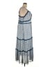 Torrid 100% Polyester Checkered-gingham Blue Casual Dress Size 3X Plus (3) - photo 4