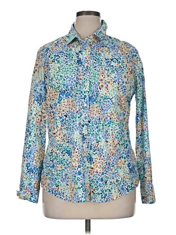 J.Crew Factory Store Long Sleeve Button-Down Shirt (view 1)