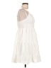 Unbranded 100% Polyester Solid White Casual Dress Size L - photo 4