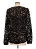 Guess Animal Print Black Long Sleeve Blouse Size L - photo 2