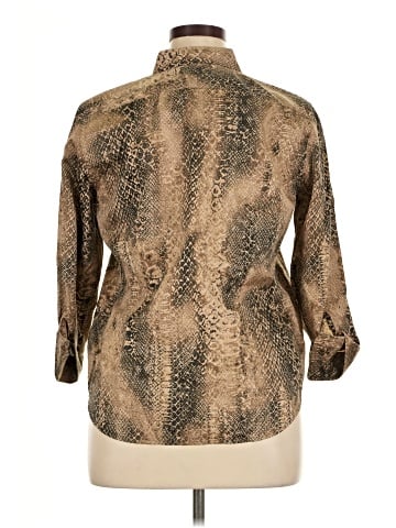 Lauren by Ralph Lauren Long Sleeve Button-Down Shirt (view 2)