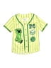 Minecraft 100% Polyester Green Short Sleeve Button-Down Shirt Size 7 - photo 1
