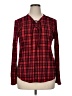 Ruff Hewn 100% Cotton Plaid Red Long Sleeve Blouse Size XL - photo 1