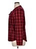 Ruff Hewn 100% Cotton Plaid Red Long Sleeve Blouse Size XL - photo 5