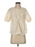 Universal Thread 100% Cotton Ivory Short Sleeve Blouse Size XS - photo 1