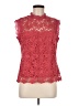 NANETTE Nanette Lepore 100% Polyester Red Sleeveless Blouse Size M - photo 1