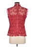 NANETTE Nanette Lepore 100% Polyester Red Sleeveless Blouse Size M - photo 2