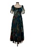 RED Valentino 100% Polyester Paisley Teal Blue Cocktail Dress Size EU (IT) 40 / US 4 - photo 2