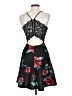 Jodi Kristopher Floral Black Cocktail Dress Size 3 - photo 2