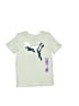 Puma Green White Short Sleeve T-Shirt Size 5 - 6 - photo 1