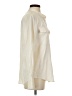 J.Crew 100% Silk Color Block Ivory Long Sleeve Silk Top Size XS - photo 4