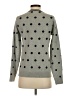 J.Crew Factory Store 100% Cotton Polka Dots Gray Pullover Sweater Size S - photo 2