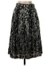 Burberry 100% Polyester Animal Print Black Casual Skirt Size 2 - photo 1