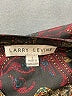 Larry Levine 100% Polyester Paisley Burgundy Long Sleeve Blouse Size S - photo 7