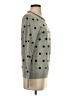 J.Crew Factory Store 100% Cotton Polka Dots Gray Pullover Sweater Size S - photo 4