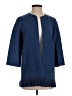 Tory Burch 100% Linen Blue Coat Size 0 - photo 1