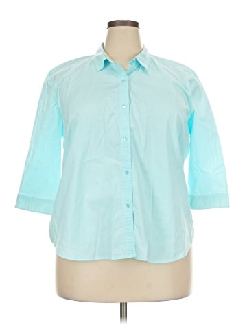 Goodclothes 3/4 Sleeve Button-Down Shirt (view 1)