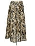 Assorted Brands 100% Polyester Animal Print Gold Casual Skirt Size L - photo 1