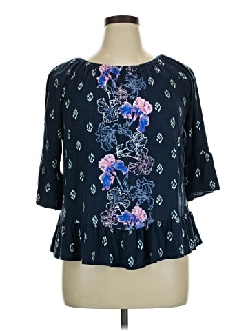 Style&Co 3/4 Sleeve Blouse (view 1)