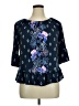 Style&Co Blue 3/4 Sleeve Blouse Size XL - photo 1