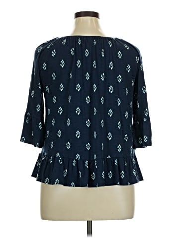 Style&Co 3/4 Sleeve Blouse (view 2)
