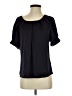 Express 100% Polyester Black Short Sleeve Blouse Size XS - photo 1
