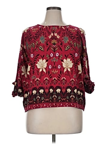 Ann Taylor LOFT 3/4 Sleeve T-Shirt (view 1)
