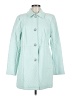 Dennis by Dennis Basso 100% Polyurethane Teal Coat Size M - photo 1