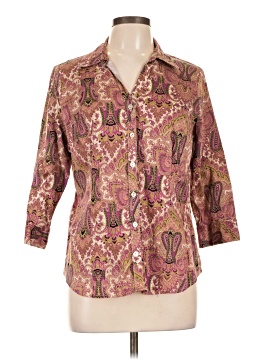 212 Collection 3/4 Sleeve Button Down Shirt