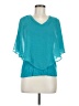 JM Collection Teal Short Sleeve Blouse Size M (petite) - photo 1