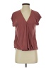 Green Envelope Burgundy Short Sleeve Top Size S - photo 1