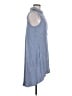Max Studio 100% Rayon Checkered-gingham Blue Casual Dress Size M - photo 4