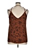 Papermoon 100% Polyester Brown Sleeveless Blouse Size XL - photo 2