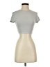 Shein Silver Short Sleeve Turtleneck Size 2 - photo 1