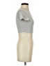 Shein Silver Short Sleeve Turtleneck Size 2 - photo 4