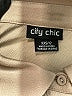 City Chic 100% Polyester Solid Tan Long Sleeve Blouse Size 12 - photo 7