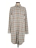 Faherty Plaid Gray Casual Dress Size M - photo 1