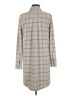 Faherty Plaid Gray Casual Dress Size M - photo 2