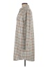 Faherty Plaid Gray Casual Dress Size M - photo 5