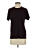 Reformation Stripes Burgundy Short Sleeve Turtleneck Size S - photo 1