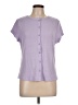 Assorted Brands Purple Short Sleeve Blouse Size L - photo 1
