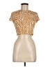 Dynamite 100% Lycra Gold Short Sleeve Turtleneck Size M - photo 1