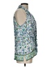 Etcetera Teal Sleeveless Blouse Size 12 - photo 4