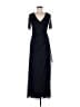 Xscape Blue Black Cocktail Dress Size 6 - photo 1