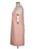 DKNY 100% Polyester Solid Pink Casual Dress Size 14 - photo 5