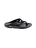 Oofos Black Flip Flops Size 12 - photo 1