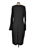 Old Navy Solid Gray Casual Dress Size L - photo 2