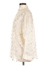 On Twelfth 100% Polyester Polka Dots Ivory Long Sleeve Blouse Size L - photo 5