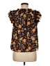 Old Navy 100% Polyester Black Sleeveless Blouse Size M - photo 2